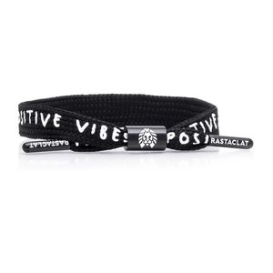 Rastaclat Positive Vibes - Black Lace Men's Bracelet Black/White