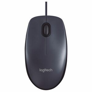 Logitech M100 USB Wired Mouse Grey