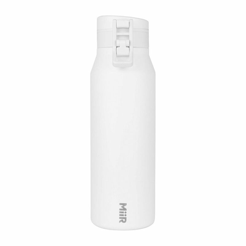 زجاجة مياه ذات حلقة تعليق لون أبيض 32 أونصة من مير.