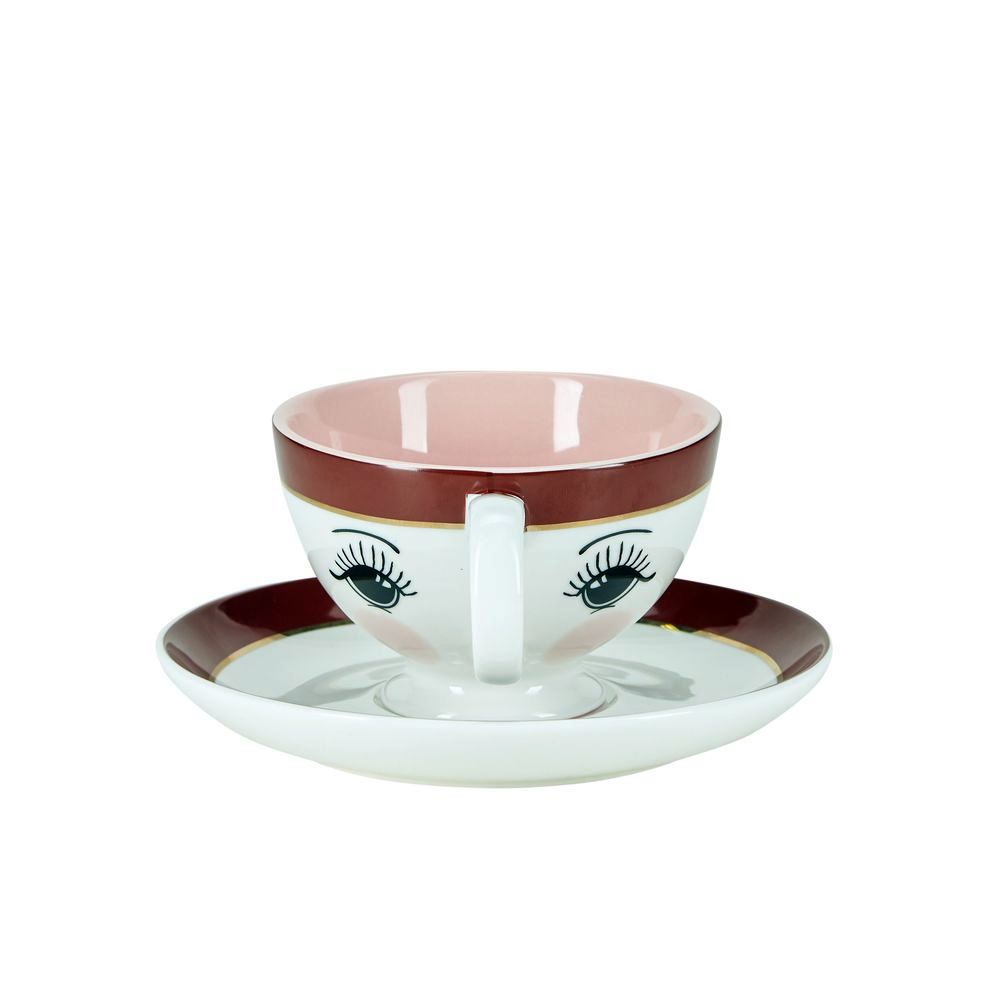 Miss Etoile Colored Icons Teacup & Saucer