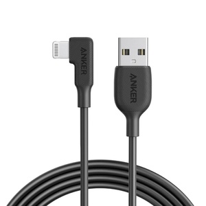Anker A To Right Angle Lightning Cable 6ft Black