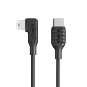 Anker C To Right Angle Lightning Cable 3ft Black