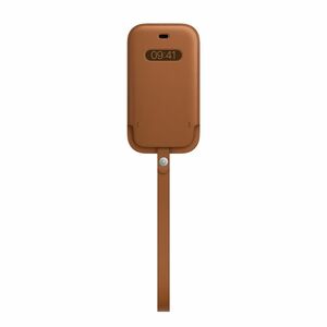 Apple Leather Sleeve with Magsafe Saddle Brown for iPhone 12 Mini