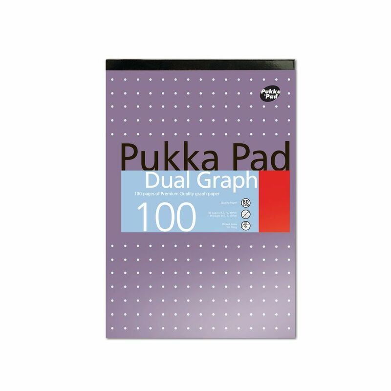 Pukka Pads A4 Dual Graph Pad