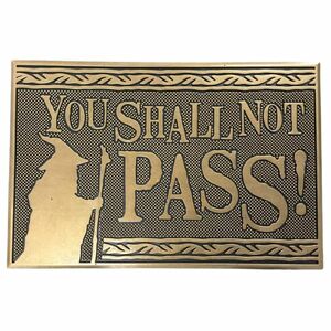 Pyramid International Lord of the Rings You Shall Not Pass Rubber Doormat (60 x 40 cm)