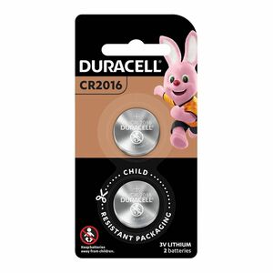 Duracell CR 2016X2 3V Battery Bottom Cell