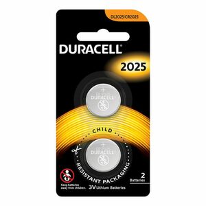 Duracell CR 2025X2 3V Battery Bottom Cell