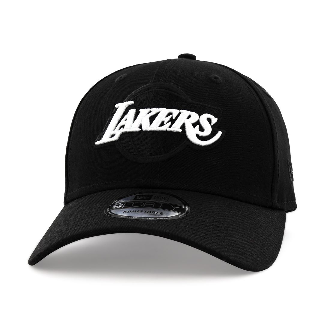 قبعة للرجال تحمل علامة فريق لوس أنجلوس ليكرز بلاك بيس من نيو إيرا لون أسود
