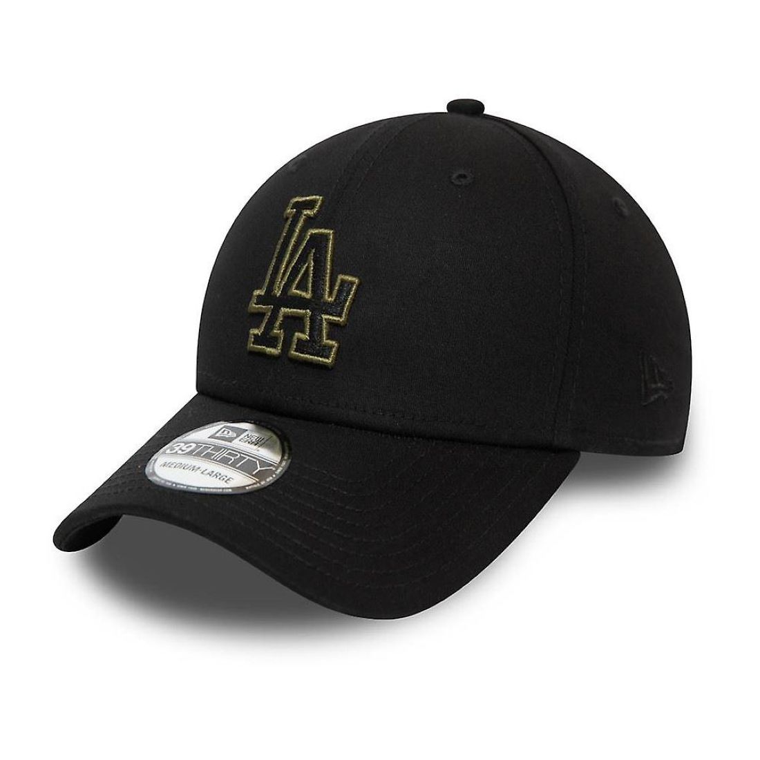 قبعة للرجال تحمل علامة لفريق لوس أنجلوس دودجرو بلون متناغم من نيو إيرا لون أسود M/L