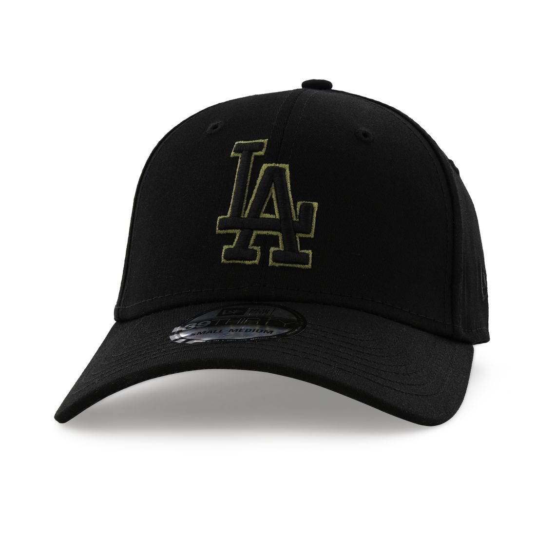 قبعة للرجال تحمل علامة لفريق لوس أنجلوس دودجرو بلون متناغم من نيو إيرا لون أسود S/M