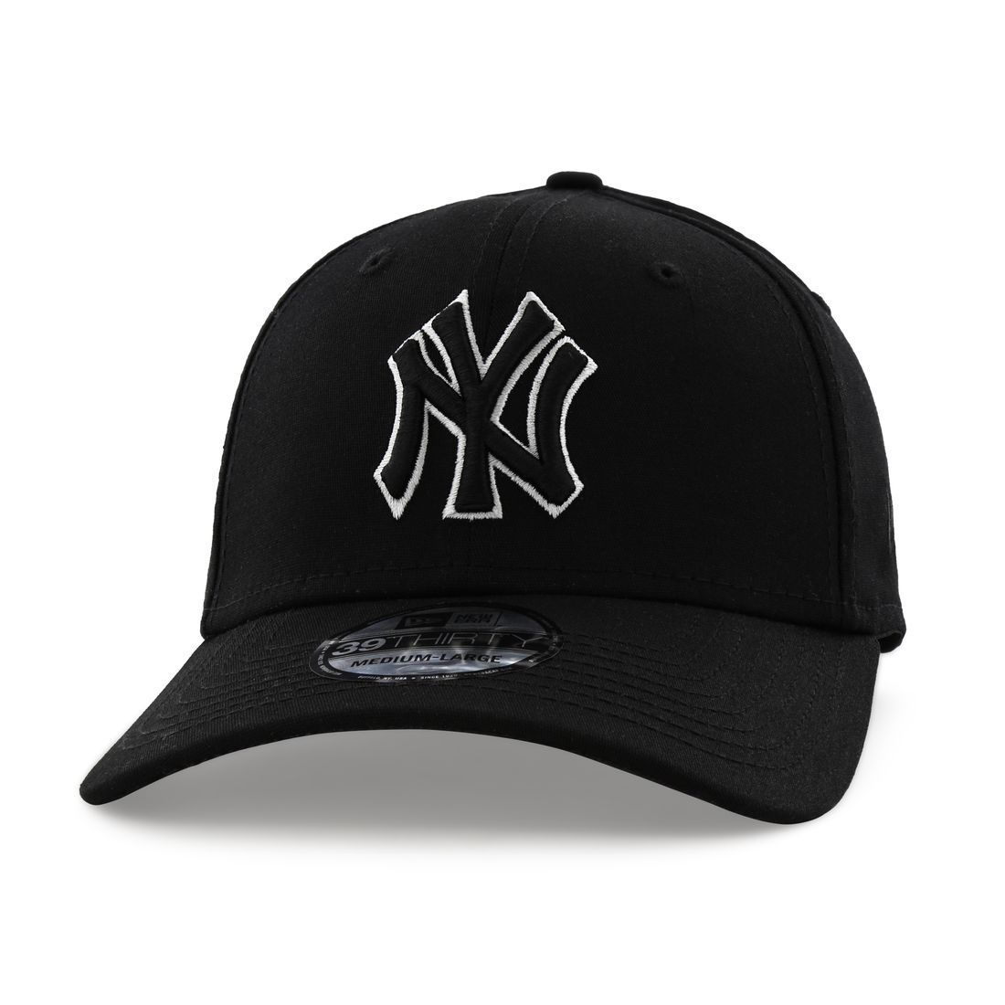 قبعة للرجال تحمل علامة لفريق يانكيز نيويورك بلون متناغم من نيو إيرا لون أسود M/L