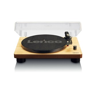 Lenco LS-50 USB Belt-Drive Turntable with Built-in Speakers - Wood