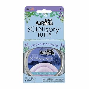 Crazy Aaron's Thinking Putty Aromatherapy Scentsory Calm Presense 2.75 Inch Tin