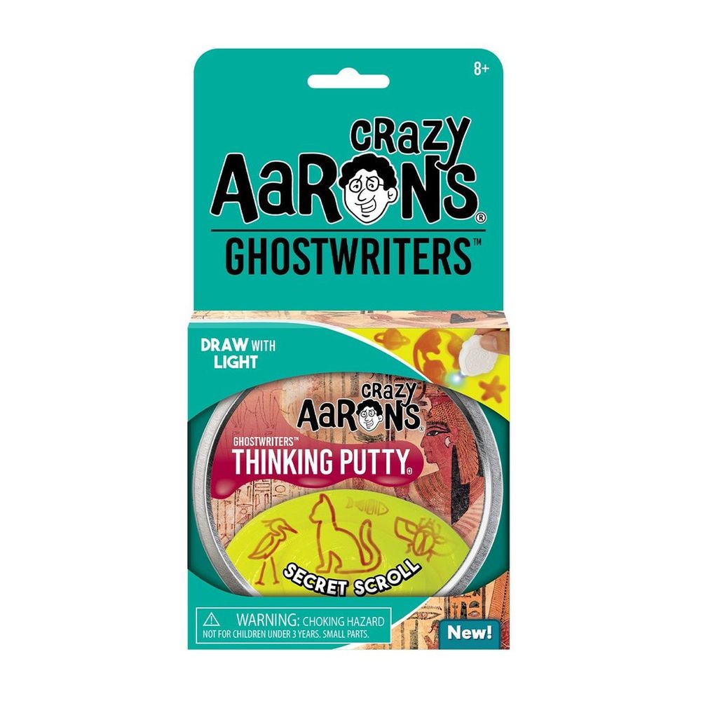 Crazy Aaron's Thinking Putty Ghostwriters Secret Scroll 4 Inch Tin
