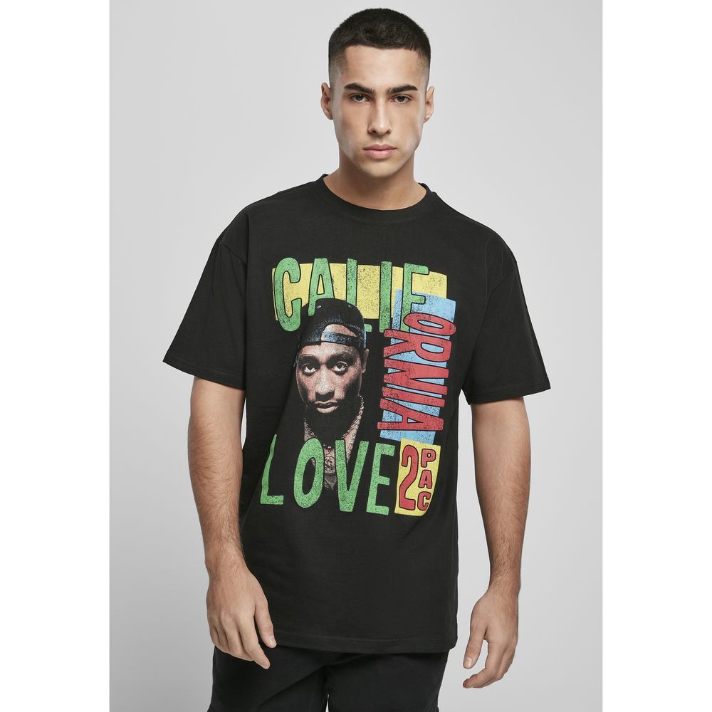 Mister Tee Tupac California Love Retro Oversize Men's T-Shirt Black M
