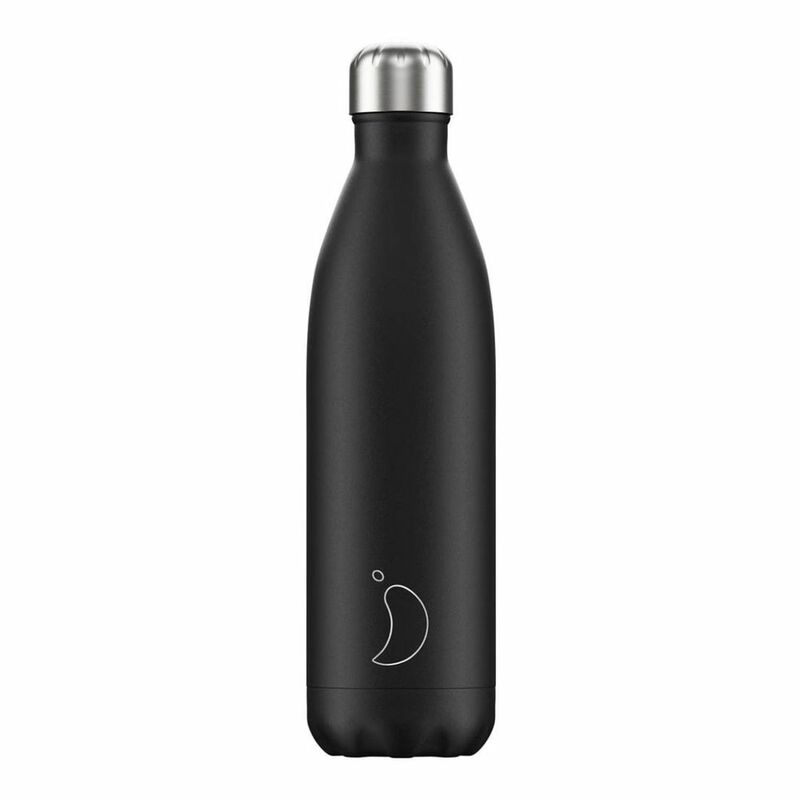 Chilly's Monochrome Water Bottles 750ml Black