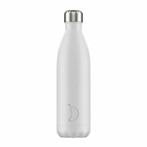 Chilly's Monochrome Water Bottles 750ml White