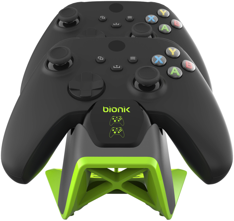 Bionik Power Stand for Xbox Series X Grey/Green