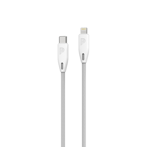 Powerology USB-C to Lightning Braided Cable 2M White
