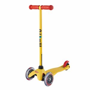 Micro Mini Classic Sporty Led Yellow Scooter