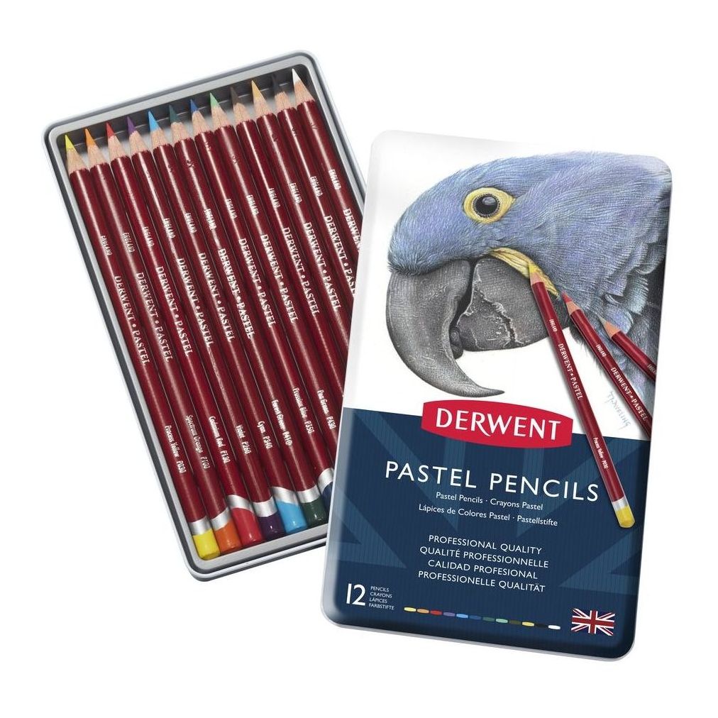 Derwent Pastel Pencil Colour Pencils (Set of 12)