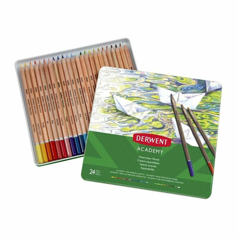 Derwent Academy Watercolour Colour Pencils (Set of 24)