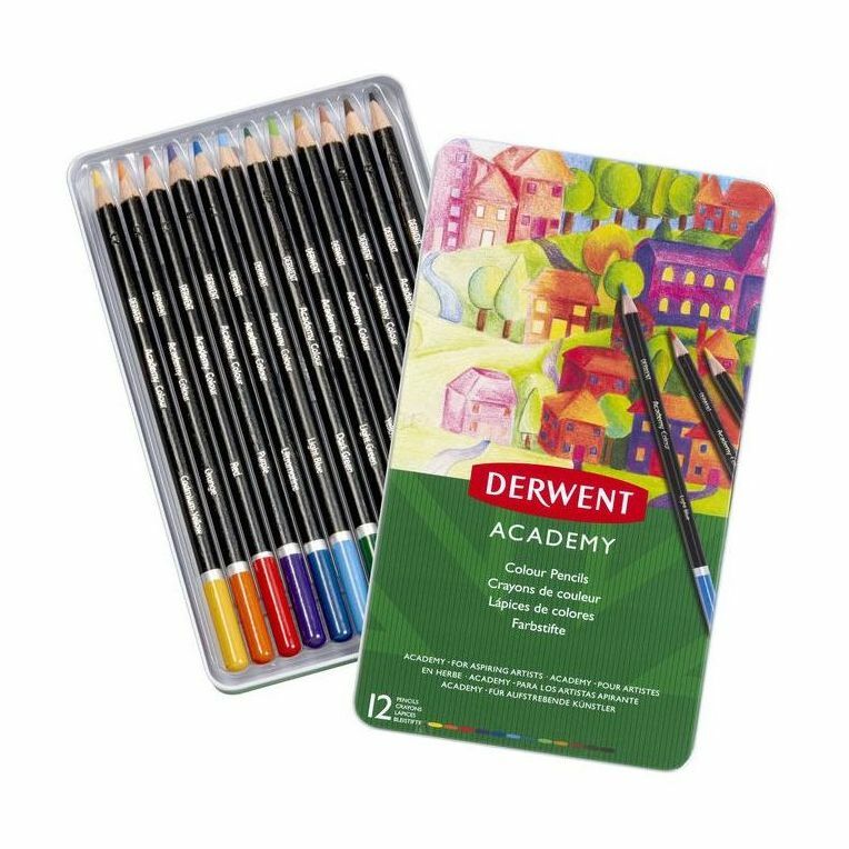 Derwent Academy Colour Pencils (Set of 12)