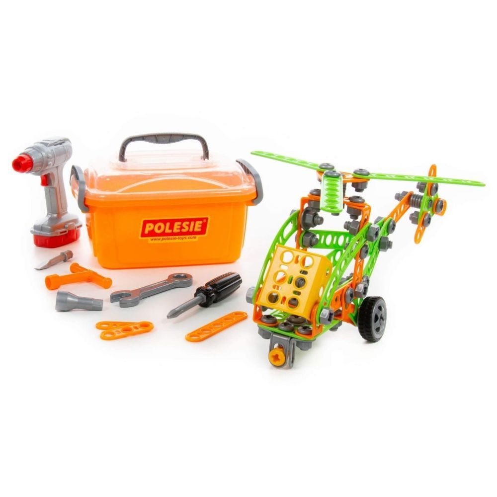 Polesie Construction Set Young Engineer 129 Pieces Helicopter