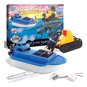 Discovery Mindblown Kids Diy Solar Land and Sea Rover