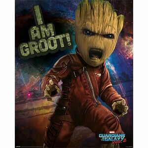 Pyramid Posters Marvel Guardians Of The Galaxy Vol 2 Angry Groot Mini Poster (40 x 50 cm)