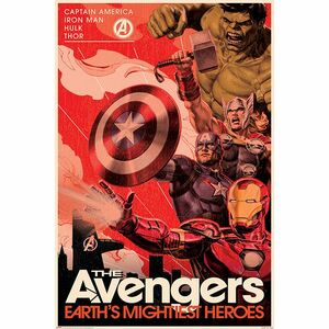 Pyramid Posters Marvel Avengers Golden Age Hero Propaganda Maxi Poster (61 x 91.5 cm)