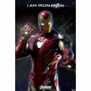 بوستر ماكسي - بوسترات Pyramid -مارفل - Avengers Endgame - I Am Iron Man (61 × 91.5 سم)