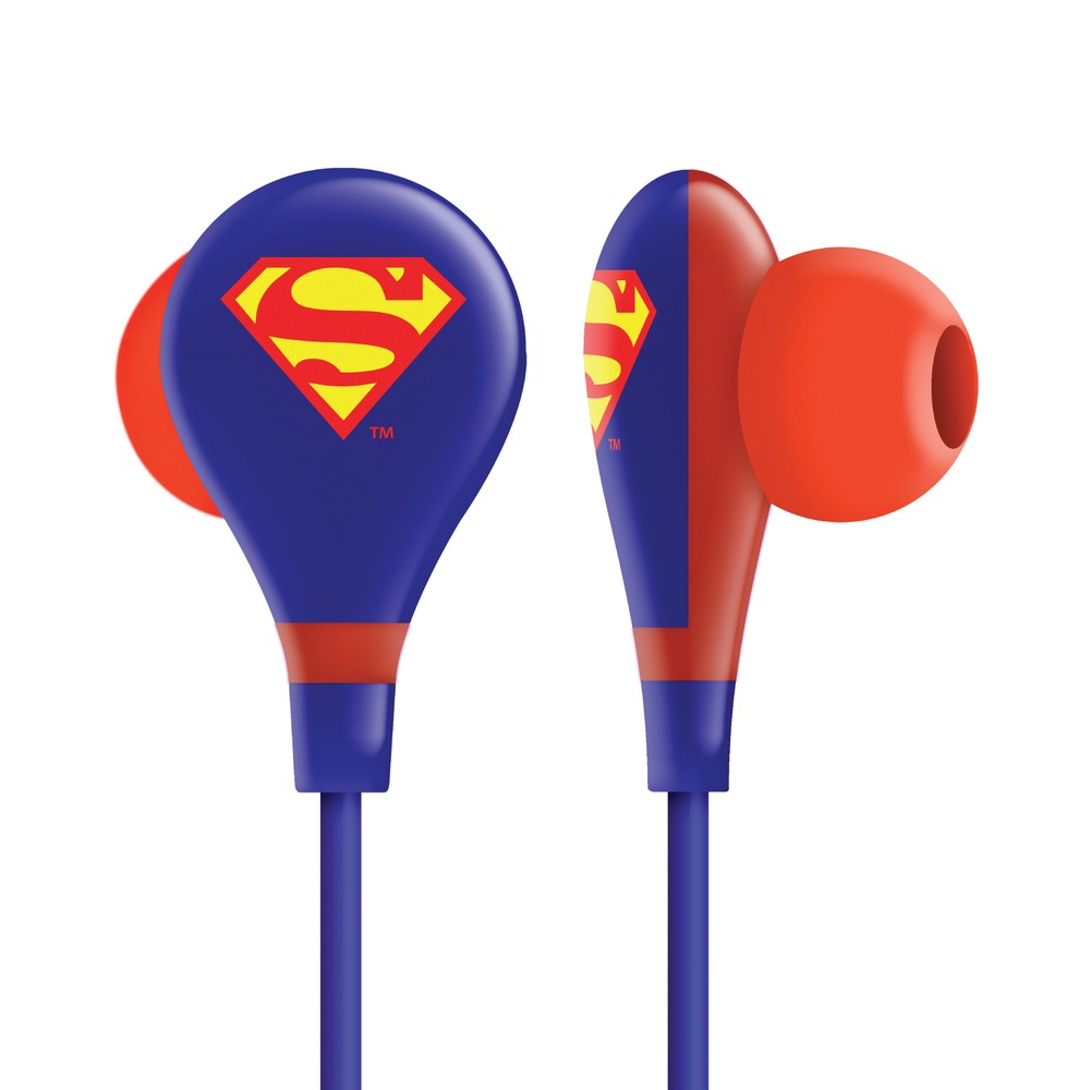 Touchmate Superman Ultra Bass Wired Earphone With Mic Blue