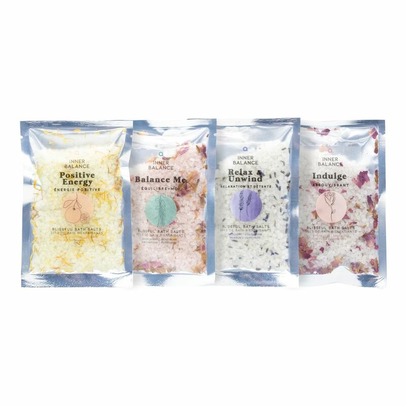 Aroma Home Renew And Restore Bath Salts Set Silver (4x 100g)