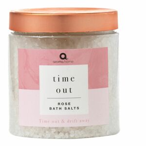 Aroma Home Time Out Rose Bath Salts Infused With Rose Fragrance Pink 680g