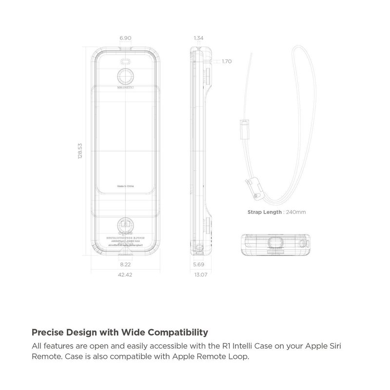 Elago R1 Intelli Case Clear White for Apple TV