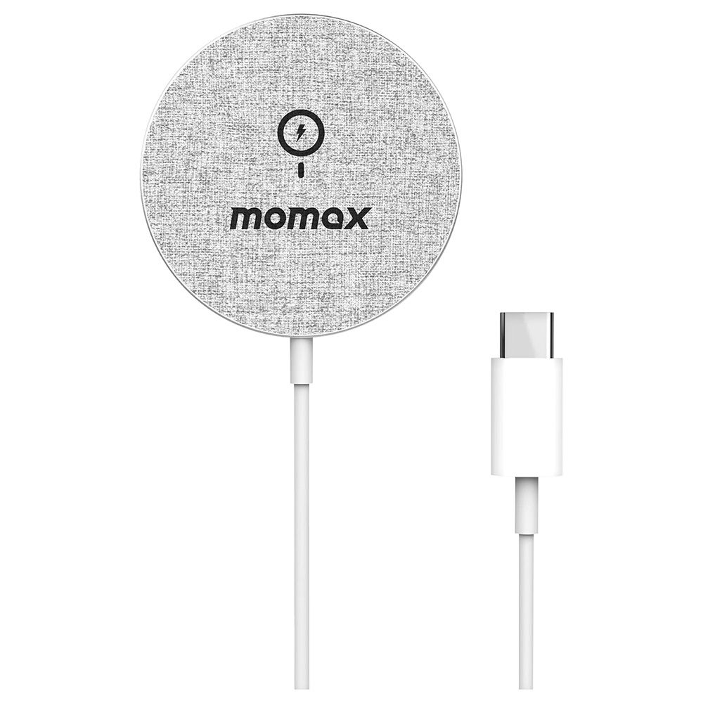 Momax Qmag Magnetic Wireless Charger Silver