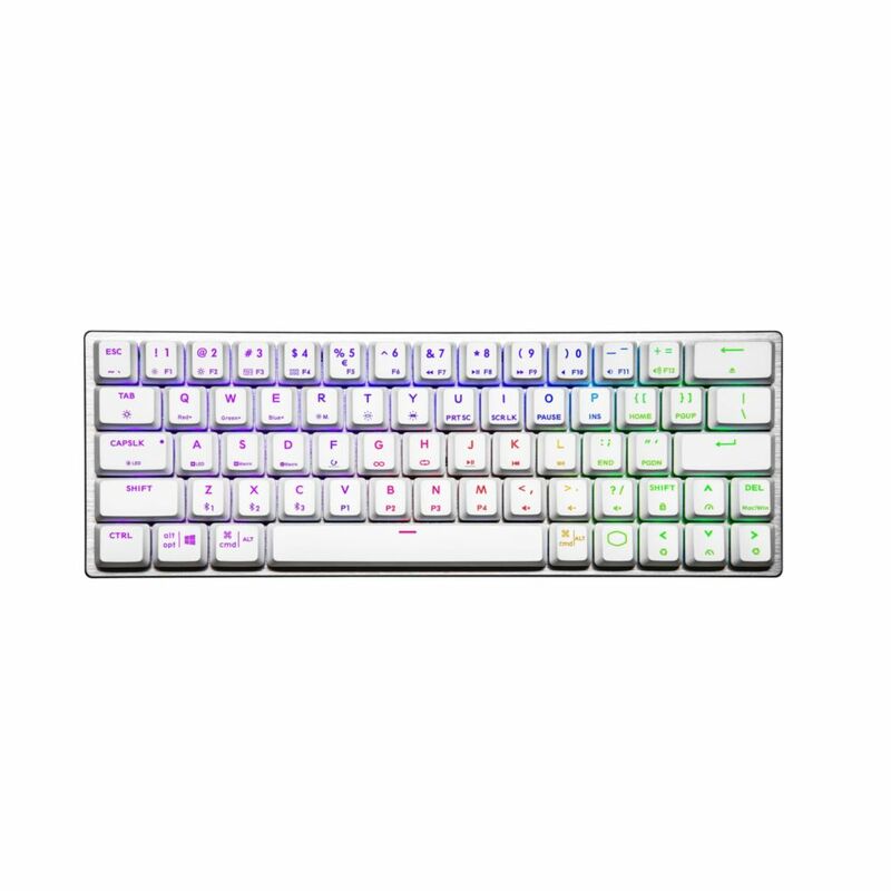 Cooler Master SK622 Hybrid Wireless Mechanical Gaming Keyboard - Red Switch - Silver/White