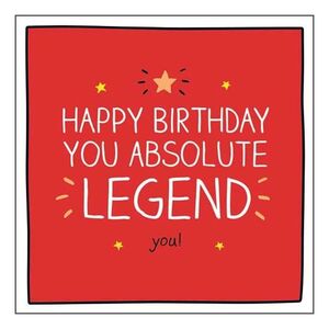 Happy Jackson You Absolute Legend You Greeting Card (15 x 15cm)