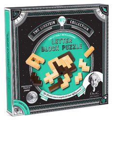 لعبة بازل بتصميم مكعبات حروف خشبية ثلاثية الأبعاد من مجموعة أينشتاين من بروفسيور بازل