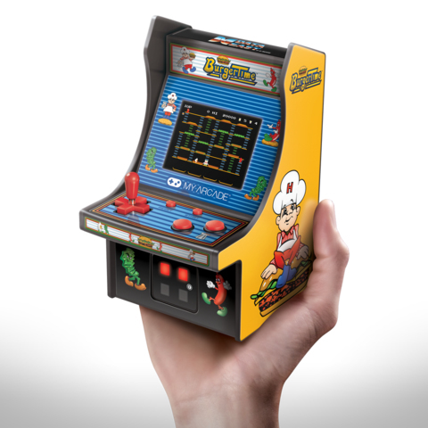 My Arcade Collectible Retro Burgertime Micro Player Yellow/Black (6.75-inch)