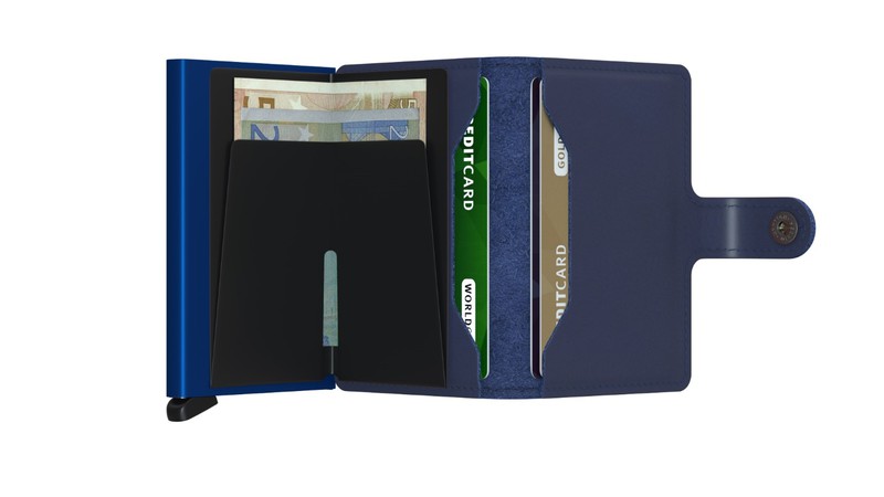 محفظة ميني واليت الأصلية من سيكريد باللون الكحلي/الأزرق
