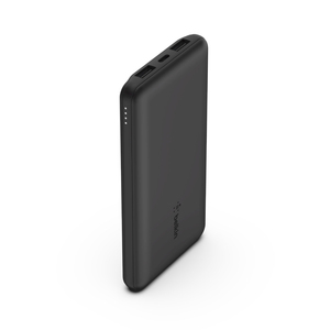 Belkin Boostcharge 3-Port Power Bank 10000mAh + USB-A to USB-C Cable Black