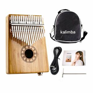 Smiger KLB17-6-Eq Bamboo Kalimba Electric Version Pack