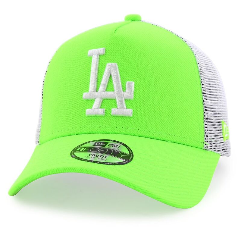 New Era Chyt Tonal Los Angeles Dodgers Mesh Trucker Boys' Cap - Green