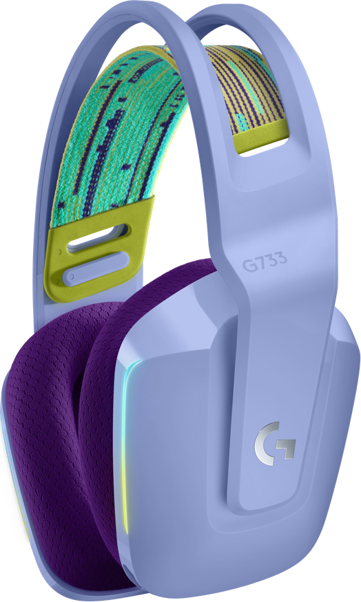 Logitech G 981-000890 G733 Lightspeed Wireless Gaming Headset Lilac