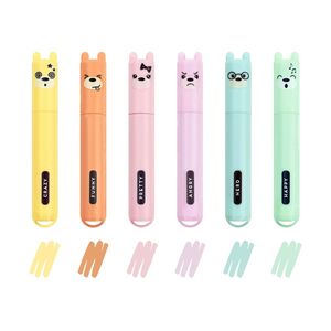 Legami Teddy's Style - Mini Pastel Highlighters (Set of 6)