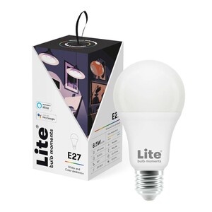 Lite Bulb Moments E27 800 Lumen White And Color Ambience Smart Lightbulb