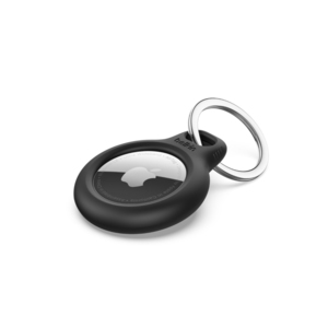 حامل بلكين آمن أسود اللون مع حلقة مفاتيح لشارة التتبع إيرتاج