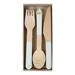 Meri Meri Mint Wooden Cutlery Set 143452/45-2149